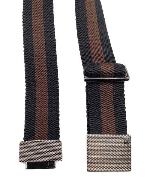 GUCCI（グッチ）GUCCI (グッチ) ベルト ブラウン×ブラックの古着・服飾アイテム