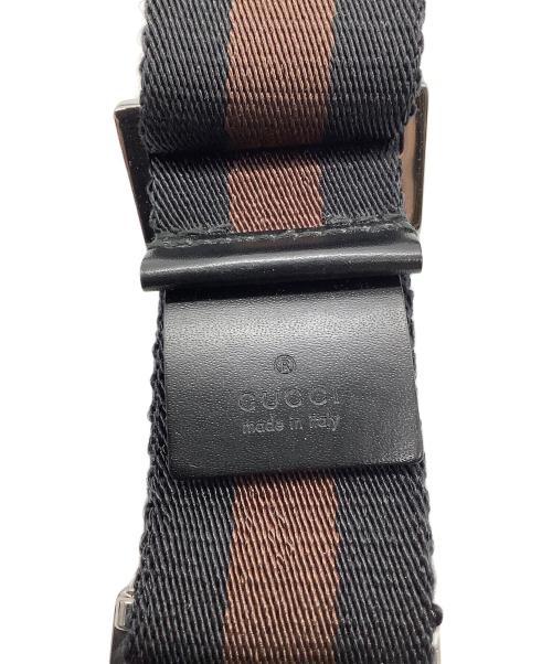 GUCCI（グッチ）GUCCI (グッチ) ベルト ブラウン×ブラックの古着・服飾アイテム