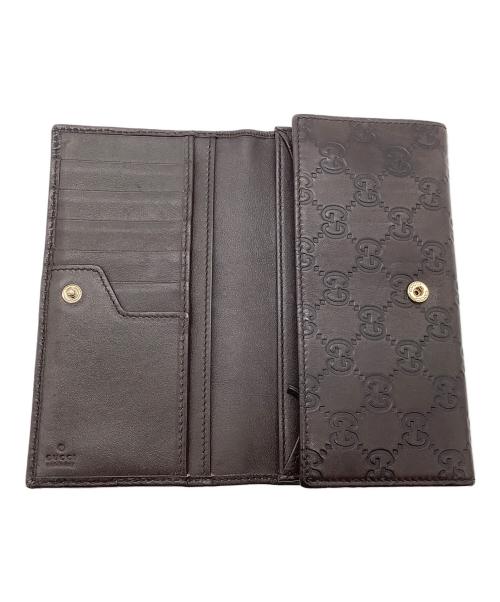 GUCCI（グッチ）GUCCI (グッチ) 長財布 ブラウンの古着・服飾アイテム
