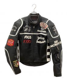BIKERS（バイカーズ）の古着「ライダースジャケット　マルボロマン」｜ブラック