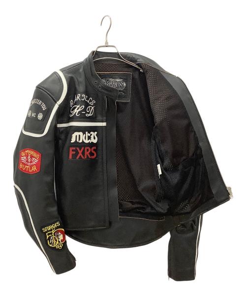 BIKERS（バイカーズ）BIKERS (バイカーズ) ライダースジャケット　マルボロマン ブラック サイズ:40の古着・服飾アイテム