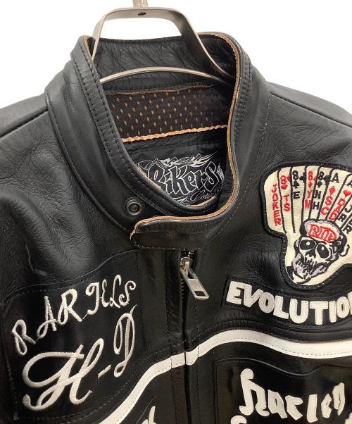 BIKERS（バイカーズ）BIKERS (バイカーズ) ライダースジャケット　マルボロマン ブラック サイズ:40の古着・服飾アイテム