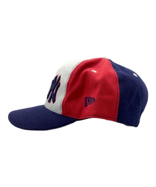 New Era（ニューエラ）New Era (ニューエラ) キャップ　GENUINE MERCHANDISE　YANKEES クレイジーパターン ネイビー×ホワイトの古着・服飾アイテム