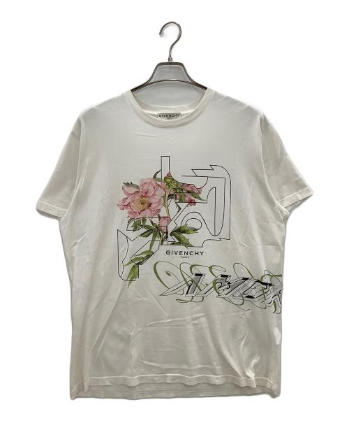 GIVENCHY（ジバンシィ）GIVENCHY (ジバンシィ) 半袖カットソー　Peony Print Tee ホワイト サイズ:Sの古着・服飾アイテム