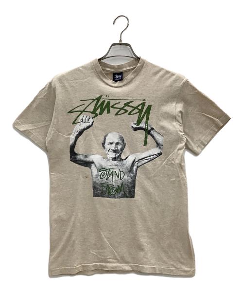 stussy（ステューシー）stussy (ステューシー) 半袖カットソー ベージュ サイズ:SIZE Mの古着・服飾アイテム