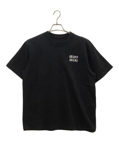 sacai（サカイ）sacai (サカイ) geoff sacai Embroidery T-Shirt 26SS ブラック サイズ:SIZE 3の古着・服飾アイテム
