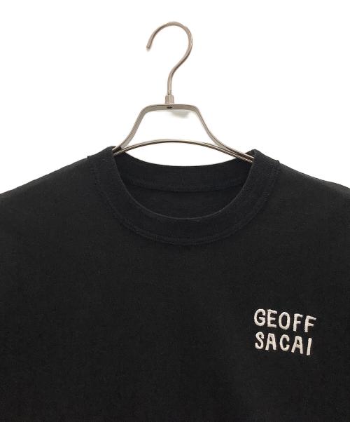 sacai（サカイ）sacai (サカイ) geoff sacai Embroidery T-Shirt 26SS ブラック サイズ:SIZE 3の古着・服飾アイテム
