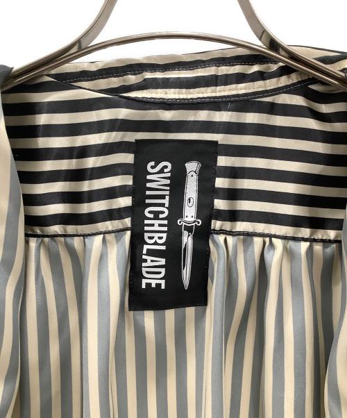 SWITCHBLADE（スイッチブレード）SWITCHBLADE (スイッチブレード) 長袖シャツ　BISHOP SLEEVE STRIPED PIRATE SHIRT ブラック サイズ:Sの古着・服飾アイテム