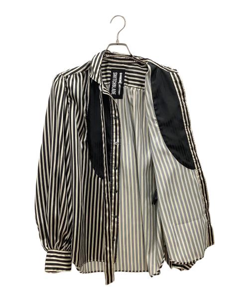 SWITCHBLADE（スイッチブレード）SWITCHBLADE (スイッチブレード) 長袖シャツ　BISHOP SLEEVE STRIPED PIRATE SHIRT ブラック サイズ:Sの古着・服飾アイテム