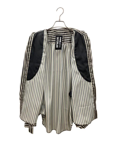 SWITCHBLADE（スイッチブレード）SWITCHBLADE (スイッチブレード) 長袖シャツ　BISHOP SLEEVE STRIPED PIRATE SHIRT ブラック サイズ:Sの古着・服飾アイテム