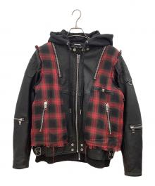 DIESEL（ディーゼル）の古着「L-NORMAN JACKET」｜レッド×ブラック