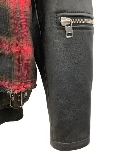 DIESEL（ディーゼル）DIESEL (ディーゼル) L-NORMAN JACKET レッド×ブラック サイズ:Mの古着・服飾アイテム