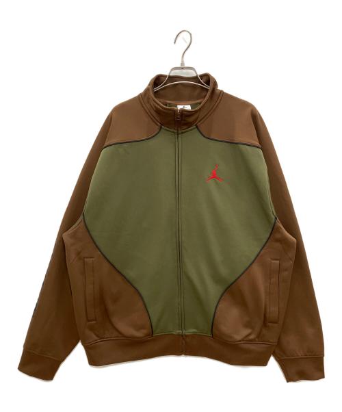 SUPREME（シュプリーム）SUPREME (シュプリーム) NIKE (ナイキ) トラックジャケット　Tricot Track Jacket ブラウン×グリーン サイズ:Ｌの古着・服飾アイテム