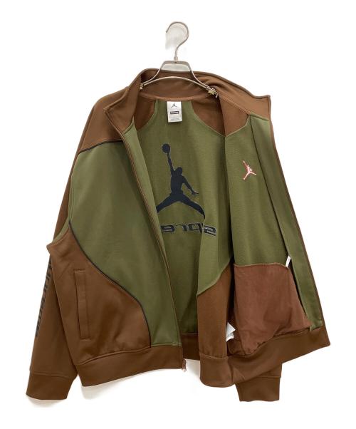 SUPREME（シュプリーム）SUPREME (シュプリーム) NIKE (ナイキ) トラックジャケット　Tricot Track Jacket ブラウン×グリーン サイズ:Ｌの古着・服飾アイテム
