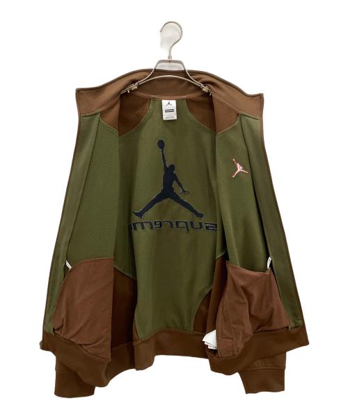 SUPREME（シュプリーム）SUPREME (シュプリーム) NIKE (ナイキ) トラックジャケット　Tricot Track Jacket ブラウン×グリーン サイズ:Ｌの古着・服飾アイテム
