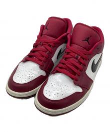 NIKE（ナイキ）の古着「ハイカットスニーカー　Air Jordan 1 Low "Noble Red"」｜レッド×ホワイト