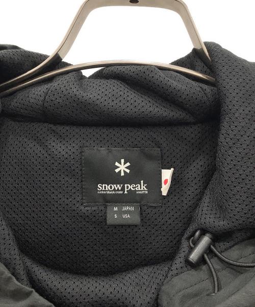 Snow peak（スノーピーク）Snow peak (スノーピーク) プルオーバーパーカー ブラック サイズ:Mの古着・服飾アイテム