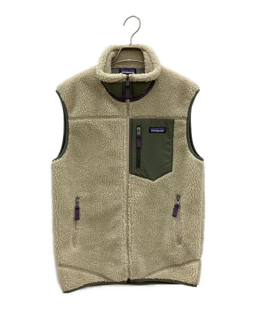 Patagonia（パタゴニア）Patagonia (パタゴニア) フリースベスト　クラシックレトロX アイボリー サイズ:Ｓの古着・服飾アイテム