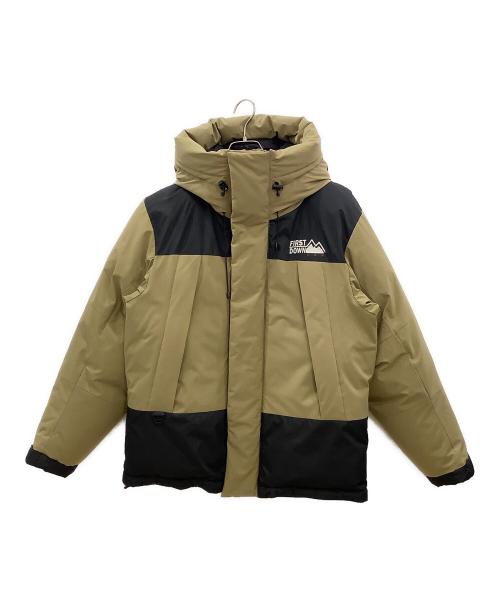 FIRST DOWN（ファーストダウン）FIRST DOWN (ファーストダウン) ダウンジャケット カーキ サイズ:Mの古着・服飾アイテム