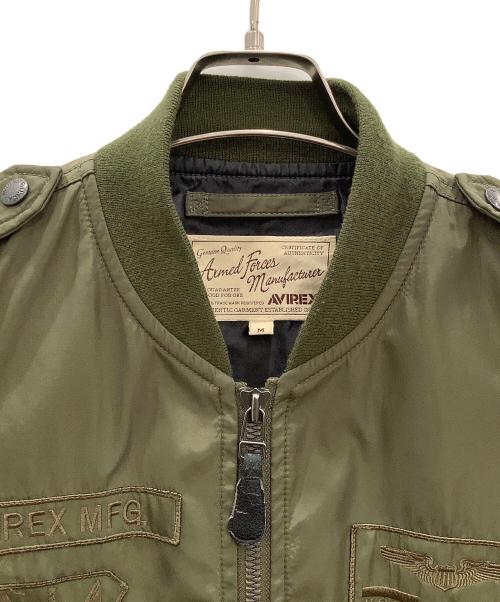 AVIREX（アヴィレックス）AVIREX (アヴィレックス) ブルゾン オリーブ サイズ:Mの古着・服飾アイテム