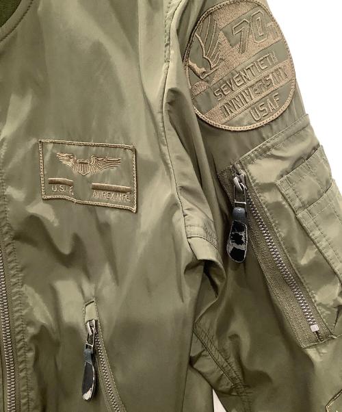 AVIREX（アヴィレックス）AVIREX (アヴィレックス) ブルゾン オリーブ サイズ:Mの古着・服飾アイテム