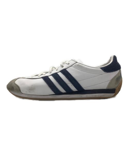 adidas（アディダス）adidas (アディダス) ローカットスニーカー　COUNTRY OG ホワイト×ネイビー サイズ:29の古着・服飾アイテム