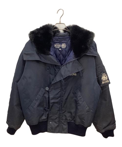 BOSS COFFEE（ボス コーヒー）BOSS COFFEE (ボス コーヒー) フライトジャケット ネイビー サイズ:LLの古着・服飾アイテム