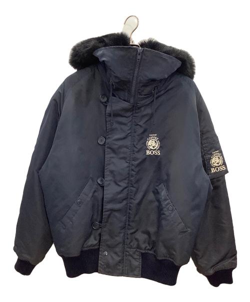 BOSS COFFEE（ボス コーヒー）BOSS COFFEE (ボス コーヒー) フライトジャケット ネイビー サイズ:LLの古着・服飾アイテム