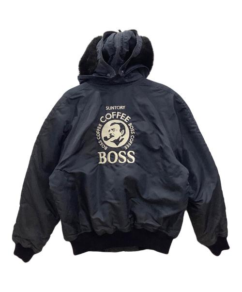 BOSS COFFEE（ボス コーヒー）BOSS COFFEE (ボス コーヒー) フライトジャケット ネイビー サイズ:LLの古着・服飾アイテム