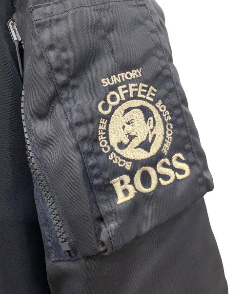 BOSS COFFEE（ボス コーヒー）BOSS COFFEE (ボス コーヒー) フライトジャケット ネイビー サイズ:LLの古着・服飾アイテム