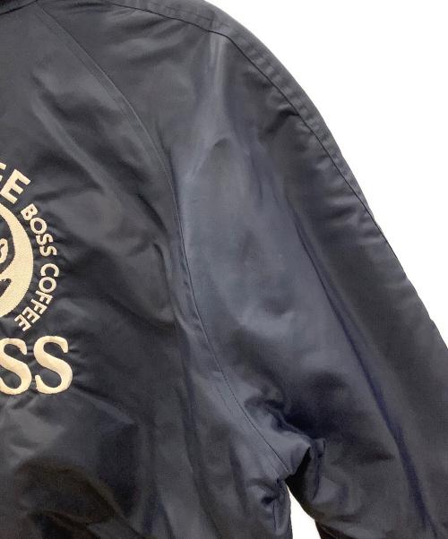 BOSS COFFEE（ボス コーヒー）BOSS COFFEE (ボス コーヒー) フライトジャケット ネイビー サイズ:LLの古着・服飾アイテム