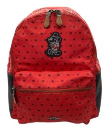 COACH×DISNEY（コーチ×ディズニー）の古着「リュック」｜レッド×ブラック