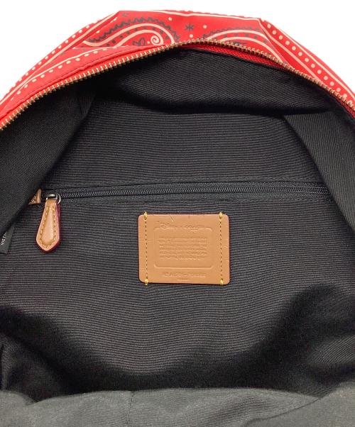 COACH（コーチ）COACH (コーチ) DISNEY (ディズニー) リュック レッド×ブラックの古着・服飾アイテム