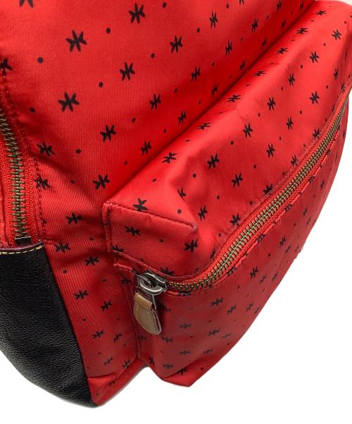 COACH（コーチ）COACH (コーチ) DISNEY (ディズニー) リュック レッド×ブラックの古着・服飾アイテム