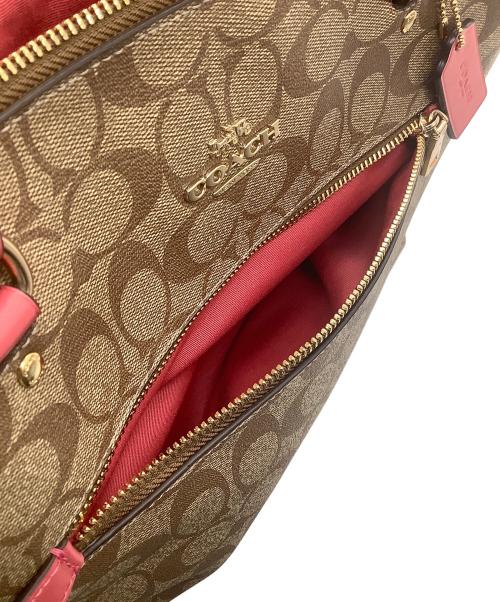 COACH（コーチ）COACH (コーチ) トートバッグ　シグネチャー ベージュの古着・服飾アイテム
