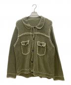 PHINGERINフィンガリン）の古着「ニットカーディガン」｜グリーン