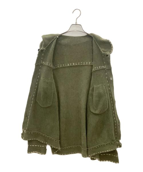 PHINGERIN（フィンガリン）PHINGERIN (フィンガリン) ニットカーディガン グリーン サイズ:Lの古着・服飾アイテム