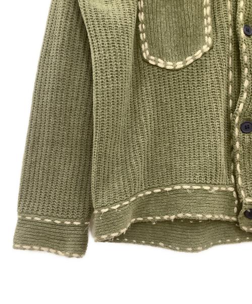PHINGERIN（フィンガリン）PHINGERIN (フィンガリン) ニットカーディガン グリーン サイズ:Lの古着・服飾アイテム