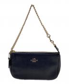 COACHコーチ）の古着「チェーンアクセサリーポーチ　ノリータ リストレット 19ト 19」｜ネイビー
