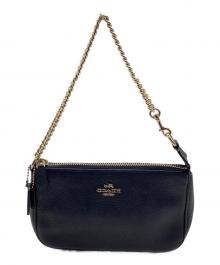 COACH（コーチ）の古着「チェーンアクセサリーポーチ　ノリータ リストレット 19ト 19」｜ネイビー