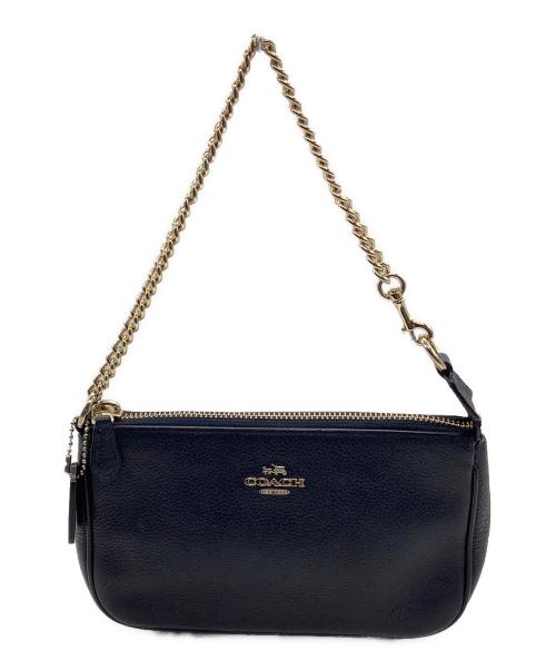 COACH（コーチ）COACH (コーチ) チェーンアクセサリーポーチ　ノリータ リストレット 19ト 19 ネイビーの古着・服飾アイテム