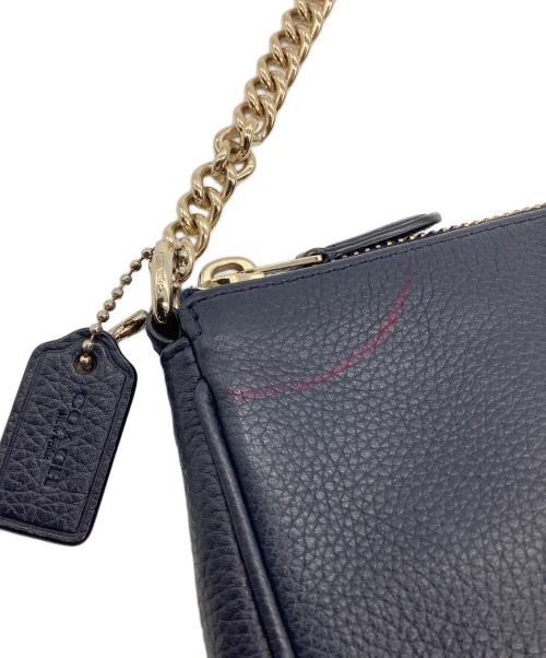 COACH（コーチ）COACH (コーチ) チェーンアクセサリーポーチ　ノリータ リストレット 19ト 19 ネイビーの古着・服飾アイテム