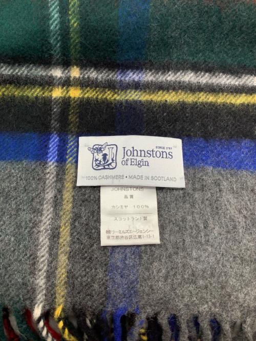 JOHNSTONS（ジョンストンズ）JOHNSTONS (ジョンストンズ) カシミヤマフラー マルチカラーの古着・服飾アイテム