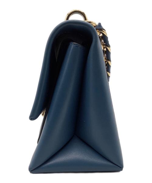 MICHAEL KORS（マイケルコース）MICHAEL KORS (マイケルコース) Cece ミディアム ツートーン レザー ショルダーバッグ  ネイビーの古着・服飾アイテム
