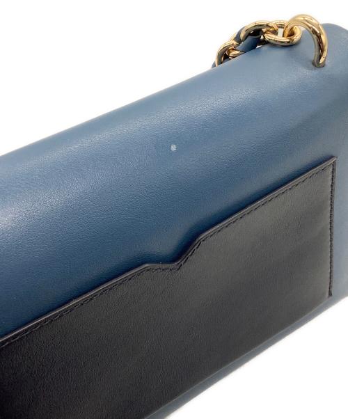 MICHAEL KORS（マイケルコース）MICHAEL KORS (マイケルコース) Cece ミディアム ツートーン レザー ショルダーバッグ  ネイビーの古着・服飾アイテム