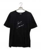 Saint Laurent Parisサンローランパリ）の古着「半袖カットソー」｜ブラック