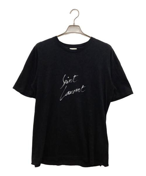 Saint Laurent Paris（サンローランパリ）Saint Laurent Paris (サンローランパリ) 半袖カットソー ブラック サイズ:SIZE XSの古着・服飾アイテム