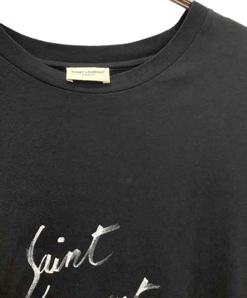 Saint Laurent Paris（サンローランパリ）Saint Laurent Paris (サンローランパリ) 半袖カットソー ブラック サイズ:SIZE XSの古着・服飾アイテム