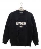 GIVENCHYジバンシィ）の古着「デストロイ加工スウェット」｜ブラック
