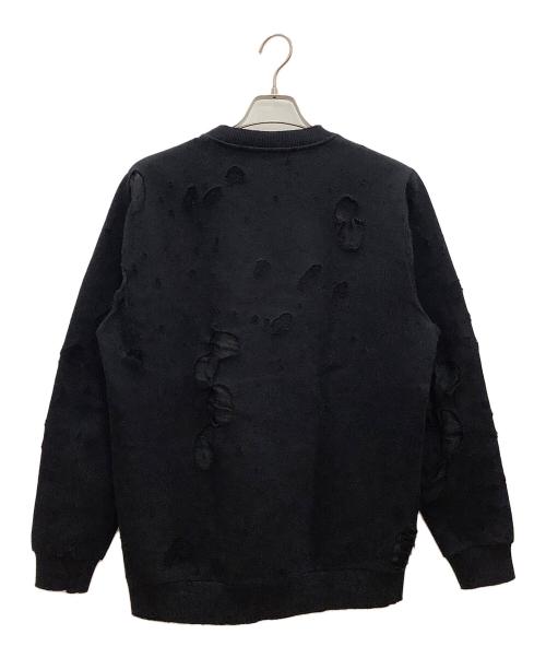 GIVENCHY（ジバンシィ）GIVENCHY (ジバンシィ) デストロイ加工スウェット ブラック サイズ:XSの古着・服飾アイテム